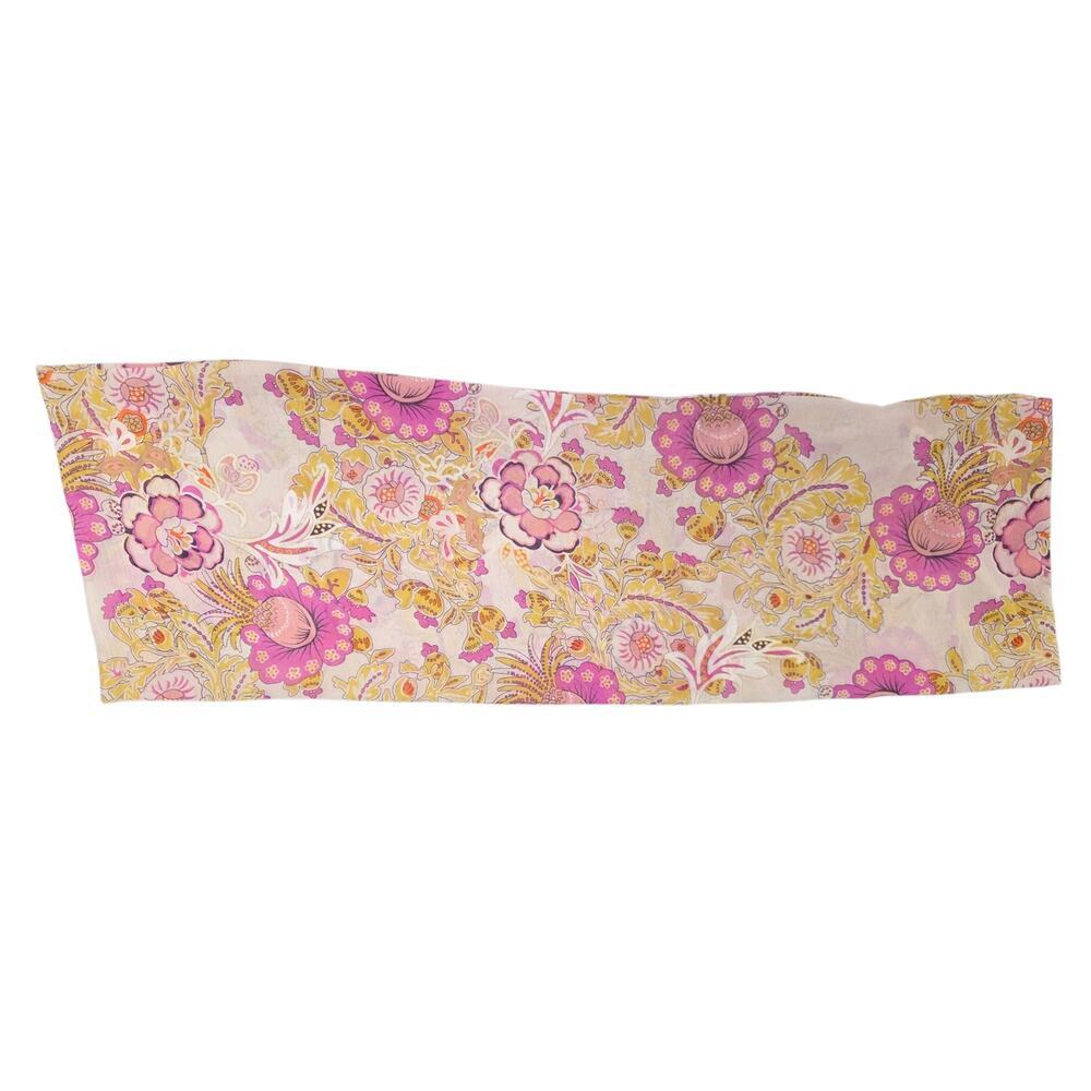 Amy Butler Soul Blossoms Floral Cotton Infinity Circle Scarf - Pink Yellow